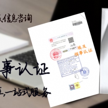出生公證書埃及領(lǐng)事雙認(rèn)證