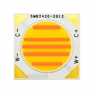 2424外形20發(fā)光面單路雙色COB光源50W36V冷暖高顯雙色影棚補光LED