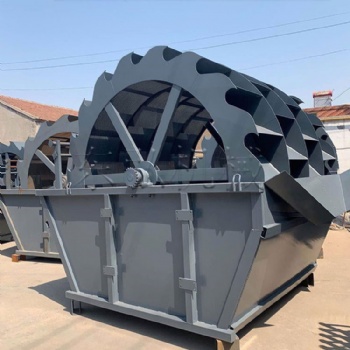 輪式洗砂機 高效輪斗洗砂設備 處理量大 雙槽輪斗洗砂機 可定制